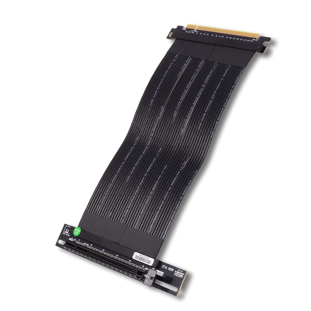 Riser Silver PCIe 4.0 X16 To X - đánh giá và giá Pcie 4.0 X16 Riser Cable 90 Degree